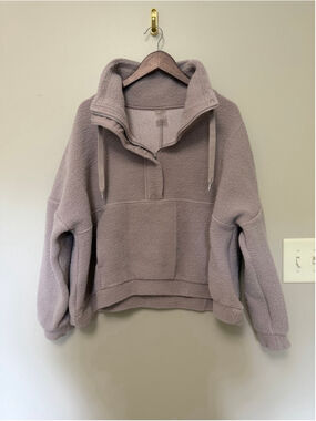 CALIA by Carrie Underwood Mauve Pullover Half-Zip Hoodie